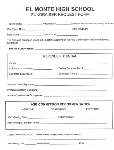 Fundraising Request 